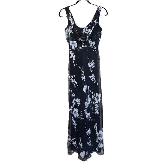 Vintage Y2K 90s Womens Whimsigoth Maxi Dress Size 6 Sheer Sequins Fairy Grunge - Picture 1 of 12